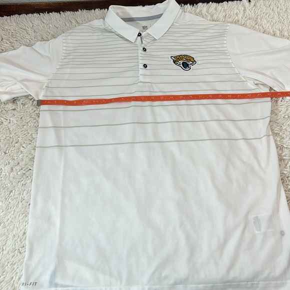 Jacksonville Jaguars Nike NFL On Field Dri-Fit Polo Men's White/Striped - Picture 11 of 12